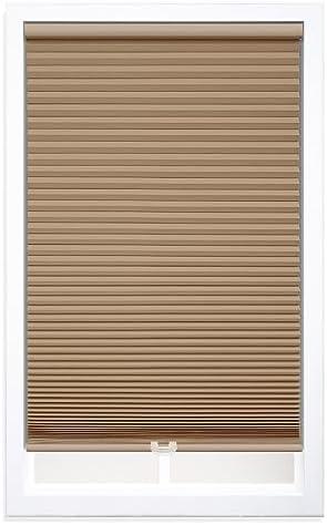 DEZ FURNISHINGS Cordless 1.5" Blackout Cellular Shade, 27"W x 48"H, Latte