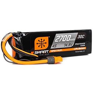 Spektrum 14.8V 2700mAh 4S 30C Smart LiPo Battery: IC3, SPMX27004S30