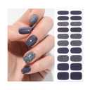 Oauee Semi Cured Gel Nail Strips | Built-in Gel Top Coat | UV Light Required | Salon Quality, Easy Application and Removal, Set of 5, Mix