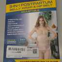 ChongErfei 3 in 1 Postpartum Belly Wrap - Recovery Belly/Waist/Pelvis Belt Black Postpartum Belly Band,Black L