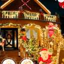 1000 LED 328 FT Christmas Lights, Waterproof Outdoor String With Remote and Timer, 8 Modes Dimmable, Fairy Lights for Holiday Decor (Warm White)
