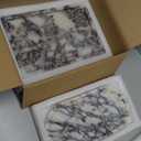 Real Luxurious Natural Marble Vanity Tray Genuine Marble Storage Tray for Home Decor Stone Tray for Bathroom/Kitchen/Vanity/Dresser Non-Resin/Non-Ceramic/Viola Oval Set