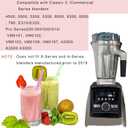 Stainless Steel Container 64oz, Compatible with Vit 5200 5000 6300 Vm0103 Vm0197 E310 A2500 Classic/Commercial etc Series Blender, 64oz Stainless Steel Pitcher Jar Cup