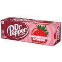 Dr Pepper Strawberries and Cream Soda, 12 fl oz cans, 12 Pack