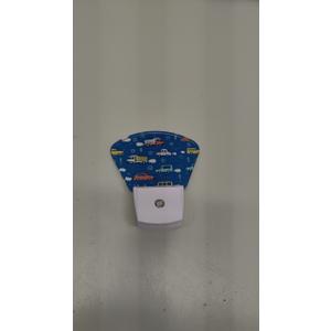 Cartoon Transport Night Light, Plug-into Wall Blue Cars Trucks Nightlight Lamp with Dusk to Dawn Sensor, Led Lamp 0.5W Energy Efficient for Boys Girls Adults Home Decor