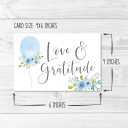 Hadley Designs Baby Shower Thank You Cards with Envelopes - 24 Baby Boy Thank You Cards for Gift, 4x6 Boy Thankyou Notes Babyshower Sprinkle, Cute Blue Floral Shower Thanks Card