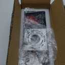 Yisuro Dusk to Dawn Porch Lights, Modern Black Wall Sconce with Crystal Bubble LED, Outdoor Lighting Fixture, 1 Pack