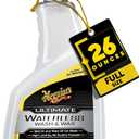 Meguiar's Ultimate Waterless Wash & Wax, Scratch-Free Waterless Car Cleaning Spray That Makes Detailing Quick and Easy, 2-in-1 Cleaner and Protection to Help Your Ride Shine, 26 Oz