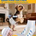 Powools Male Dog Wraps - 96 Count Disposable Dog Diapers Small Size with Wetness Indicator, Leakproof & Comfortable, Highly Absorbent Belly Bands for Training, Incontinence, Travel, Small