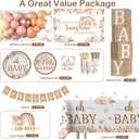 Boho Baby Shower Decorations, A Little Ray of Sunshine Party Banner Boho Rainbow Balloon Arch Paper Plates and Napkins Set Floral Its a Girl Neutral Baby Shower Gender Reveal Party Decorations