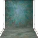Abstract Professional Photography Backdrop for Portrait Photo Props Booth Background Photoshoot Studio with Polyester Fabric Roller Pocket on Top (8x12, Green, No Stand)
