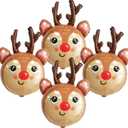 2 x Deer Balloon Christmas Balloons Decorations Reindeer Foil Balloons for Deer Themed Hunting Party Birthday Party Supplies 4 Pcs