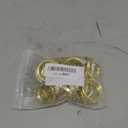 Curtain Rings with Clips - Set of 24, Interior Diameter 1.25inch,Fits Up to 1.0 Inch Rod (Gold-24pcs)