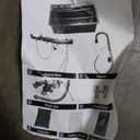 Kitchen sink double waterfall sink with LED display with cup washer, soap dispenser, waterfall mixer, worktop controller, etc. workstation kitchen sink (Gold, 35.4 * 19.7 * 8.7 IN)