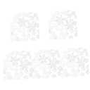 LALAFINA 250 Pcs Resin Snowflake Christmas Snowflake Decor Snowflake Confetti Christmas Tree Hanging Ornaments Snowflake Table Scatter Christmas Glitter Snowflake Xmas Style Decors White