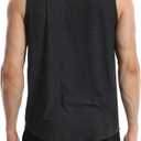 Different Touch Mens 2 Pack Active Gym Workout Sleeveless Shirts Quick Dry Crew Neck Muscle Tank Top (XL)