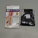 Truform Sheer Compression Stockings, 15-20 mmHg, Women's Knee High Length, 20 Denier, Black, Medium
