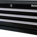 Workington Industrial 3 Drawers Portable Metal Intermediate Box, 26" Middle Tool Chest Cabinet with Ball Bearing Drawer Slides, Steel Tool Storage Box Organizer 4009 Black