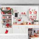 Kate Christmas Backdrop Christmas Kitchen Backdrrop for Photograohy Xmas Photo Background for Children, 7x5ft (75ft)