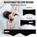 Sleep Mask, Eye Mask for Sleeping with Heads Adjustable, Earmuffs for Sleep for Men & Women, 2 in 1 Ear Mask and Blindfold, Soft Dual-Sided All-Season Eye Cover for Side Sleepers (Black)
