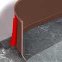Flexible Baseboard Molding Trim 4 Inch Self-Adhesive Vinyl Wall Base Peel and Stick Cove Base Rubber Wall Baseboard Moulding Trim (60Ft, Brown)
