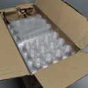 100 Pack Clear Plastic Egg Cartons, Reusable Stackable Egg Containers for Farm, Market & Fridge Storage, 34 Grid