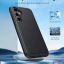 FNTCASE for Samsung Galaxy S23-FE Case: Dual Layer Protective Heavy Duty Cell Phone Cover Rugged Full Body Drop Protection Military Grade Shockproof Phone Case (Black Matte)