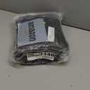 5 Pack 40-inch Suit Bag Garment Bag for Travel and Storage, Garment Bags for Hanging Clothes with Zipper and Visible Transparent Window, Black