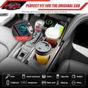Cup Holder Coaster Fit for 2025-2026 Toyota Camry Accessories Wireless Charging Pad Mat Cup Holder Pad Liner Inserts Interior CupHolder Liner for Toyota Camry(for Camry)