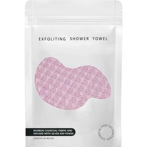 BLISALI Exfoliating Shower Towel 47",Premium Scrub Wash Cloth for Body Face, Exfoliating Washcloth for Men and Woman(Pink)