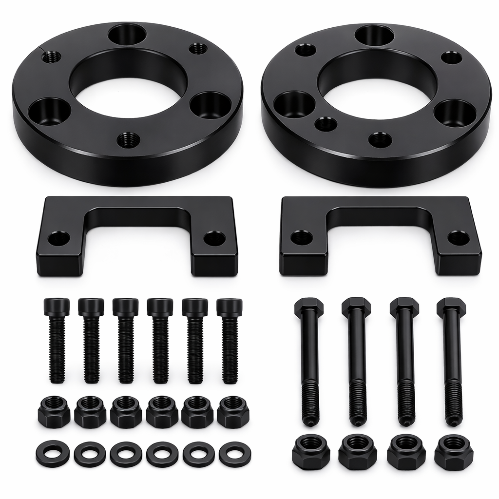 ECCPP 3.5 inch Front Leveling lift kit for Cadillac 2007-2017 Lift Strut Spacer Compatible for Cadillac Escalade 6.2L 2007-2017 Front Lift Spacers Rear Lift Blocks , black