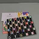 Phoenixy 30 Pcs Gel Nail Polish Set, 25 Colors U V Gel Nail Polish Nude White Black Red Blue Pink All Season Color 5 Pcs Base Top Coat Glossy Matte Silver and Gold Glitter Starter Gift Sets for Women