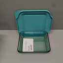 Pyrex Colors Tinted (8"x8") Tinted Glass Baking Dish with BPA-Free Lid, Oblong Bakeware Glass Pan For Casserole & Lasagna, Dishwasher, Freezer, Microwave and Pre-Heated Oven Safe, Aqua