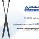 C16-04464a 752762 13 inch Gas Struts 30Lb/133N, 13" Shock Spring Lift Support for Camper Shell Window Pickup Leer Topper Canopy Truck Weatherguard Tool Box Lid, 2Pcs Set