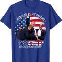 Donald Trump Fight Jesus Is My Savior Trump is my President T-Shirt Size L