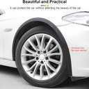 20Ft Car Wheel Arch Trim, Fender Flares Arches Wing Expander Car Wheel Eyebrow Anti-Collision Strip for Pickup SUV Car Fender Flare Edge Trim (5.5CM)