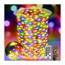 KNONEW 203FT 600 LED Outdoor Fairy Lights Plug in, Christmas Fairy Lights Outdoor Waterproof 8 Modes Memory Times for Wedding Bedroom Walls Garden Trees Decoration