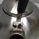 Mr. Coffee Carterton Stainless Steel Whistling Tea Kettle  1.5-Quart Capacity, Mirror Polish Finish, Durable Tea Kettle for Stovetop, Fast Boiling, Easy Pouring