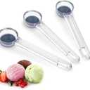 Cookie Scoop Set 1 Tablespoon, Size #60 Cookie Dough Scooper for Baking, 15 ml/0.5 oz Ice Cream Scoop, Acrylic Scoop, Comfortable Grip