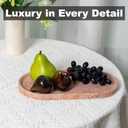 Koville Norway Natural Marble Tray, 12"x6" Vanity Decorative Tray for Countertop, Catchall Tray for Perfume, Candles, Jewelry Dish