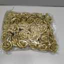 30pcs Glitter Gold Roses - 2.56" Gold Foam Roses Artificial Flowers with Stems for Bridal Shower Centerpieces, Wedding Bouquet, Table Decor