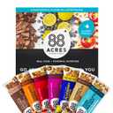 88 Acres Granola Bars Variety Pack, 12 Count, School Safe, Allergen Free Seed & Oat Snack Bar, Gluten & Nut Free, Vegan, Non-GMO & Kosher, Individually Wrapped
