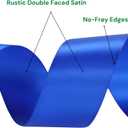 2 x Royal Blue Ribbon 1 1/2 Inch x 50 Yards Double Faced Satin Ribbon for Boy Gift Wrapping, Graduation, Crafts & Events