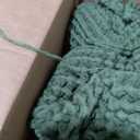 100% Turkish Cotton Waffle Throw Blanket King Size Green - Premium Quality, Light and Airy Waffle Weave All-Season Quilt - Lux Decorative Bedspread (Dark Green, King Size 95" x 110" Inch)