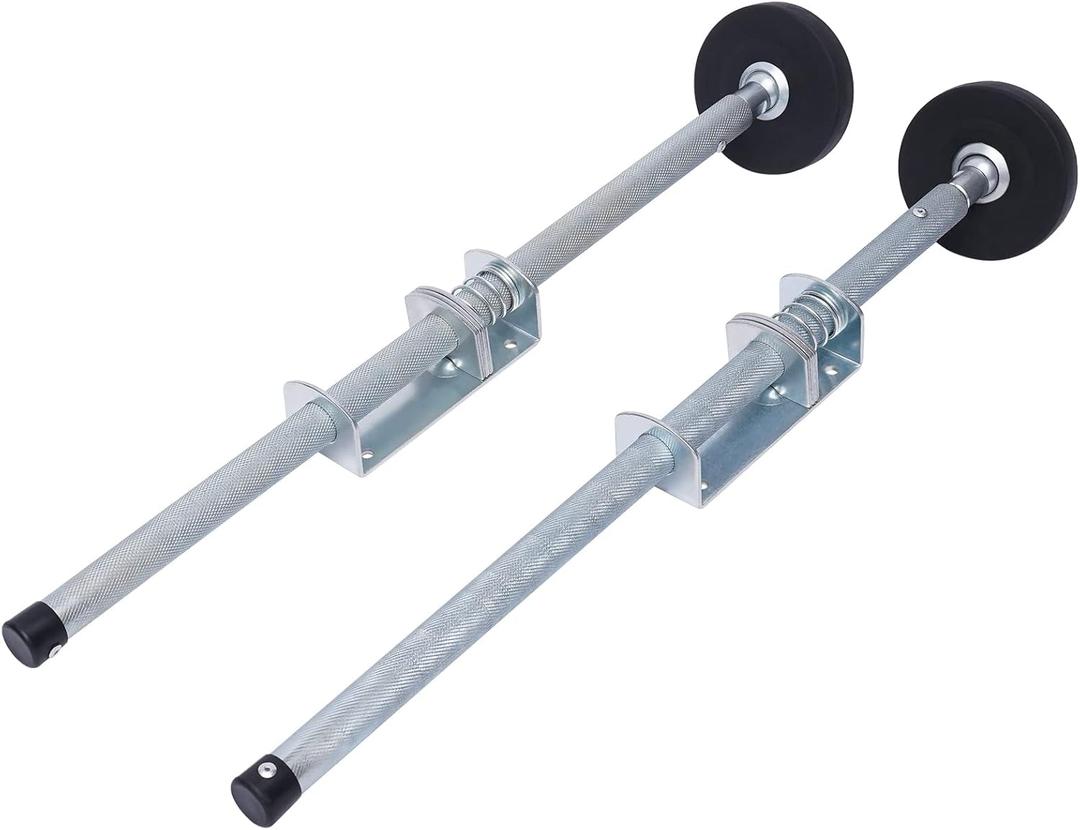 Ladder Leveler Pair, 18.5-22.44in Adjustable Extension Ladder Leg Ground Leveler with Engraved Anti-Slip Pattern Steel Pole, Universal Stair Ladder Stabilizer, Ladder Aide Leveling Feet