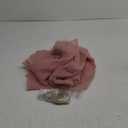 10x10ft Dusty Rose Tulle Backdrop Curtain with Lights String for Parties, Sheer Backdrop Curtains for Wedding Baby Shower Birthday Party Photo Shoot Decorations (10ft x 10ft (2 Panels 5*10ft))