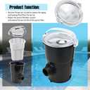 SPX1500D2A Pool Pump Lid with O-Ring Compatible with Hayward PowerFlo/LX SP1500,SP1700,SP1580 etc, XQK Grade Clear Pool Pump Strainer Cover Replacement Parts for the Above Ground Pool Filter Pump