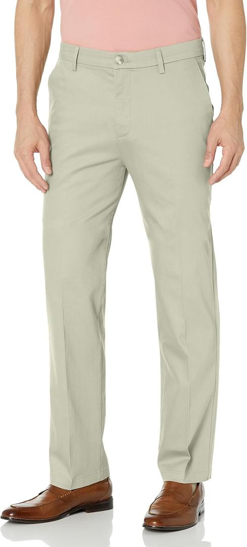 Dockers® Men's Signature Khaki Straight Fit Iron Free with Stain Defender®, Cloud, 32W x 29L