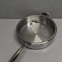 EWFEN 12 Inch Tri-Ply Stainless Steel Frying Pan, Compatible with All Cooktops Up to 600, Large Frying Pan with lids, Induction-Ready Skillet, Dishwasher and Oven Safe, Even Heat, 12" Pan+Handle+Lid