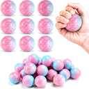 24Pcs Squishy Balls for Mermaid Birthday Party Favors Decorations Supplies,Squeeze Toys for Goodie Bags Pinata Stuffers, Party Games, Rewards Carnival Prizes